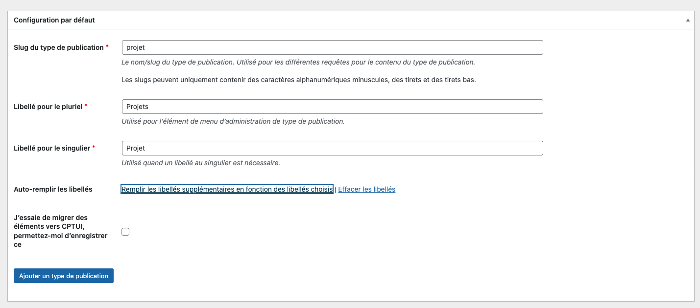 wp cpt ui 2