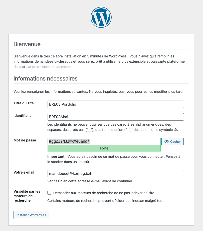 wp install 1